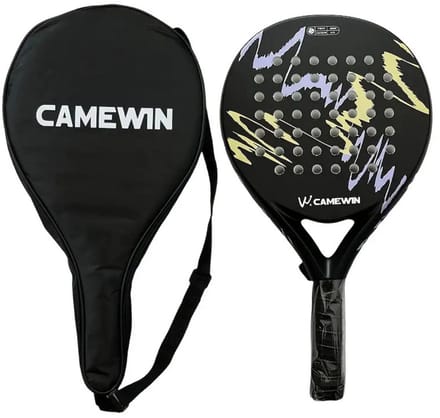 Nivard Padel Racket - Padelrackets - Padelracket - Geel/Paars