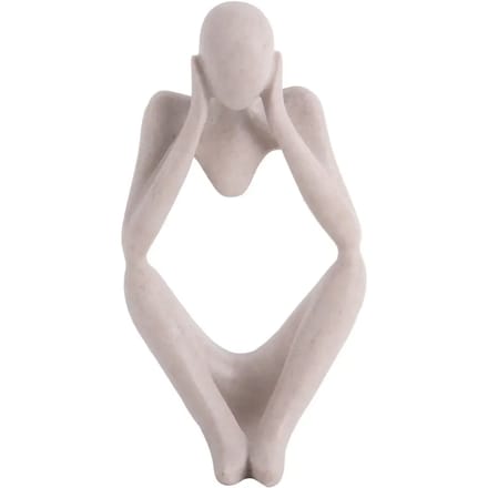 Present Time Dreaming beeld H21cm lichtgrijs