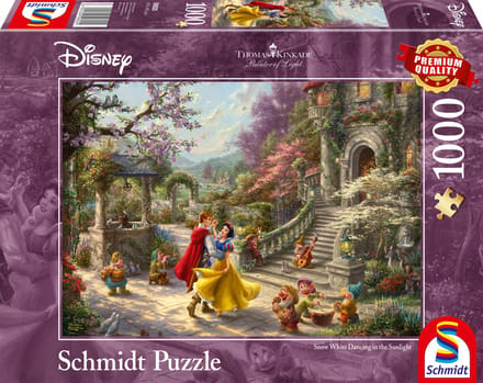 Schmidt - Legpuzzel - Disney, Sneeuwwitje, Dans met de prins - Thomas Kinkade Studios - 1000 stukjes - Volwassenen - vanaf 12 jaar