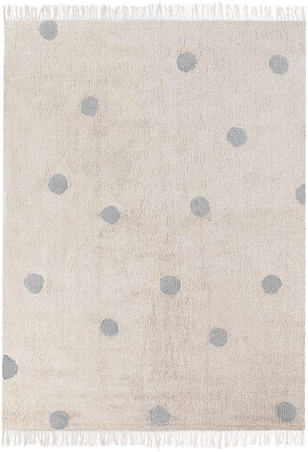 DARDERE - Vloerkleed - Beige/Grijs - 140 x 200 - Katoen