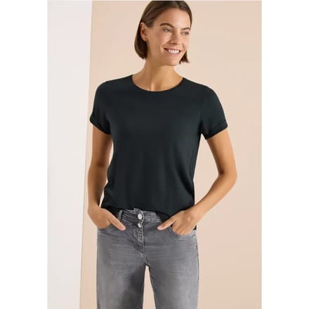 Basic Shirt met ronde hals