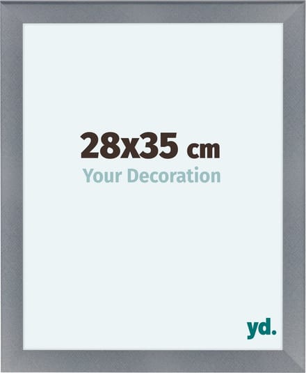 Your Decoration - Fotolijst 28x35 cm - MDF - Aluminium Geborsteld - Como
