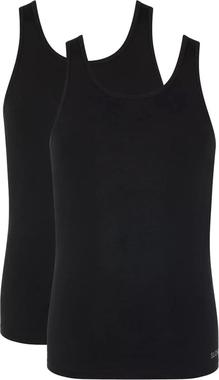 sloggi men GO ABC 2.0 Tank Top 2P Heren Onderhemd - Zwart - Maat M