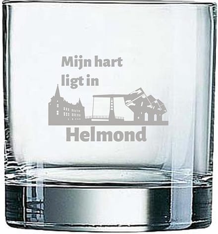Gegraveerde Whiskeyglas 38cl Helmond