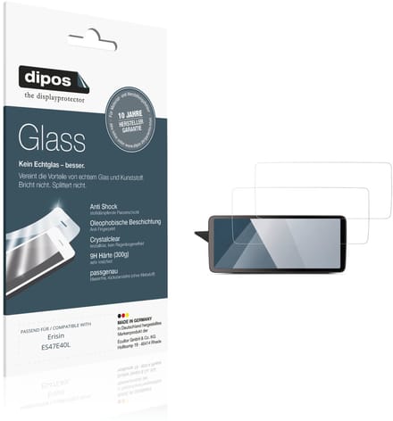 dipos – 2x Pantserfolie geschikt voor Erisin ES47E40L | 9H Screenprotector