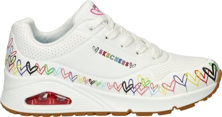 Skechers Uno Love All Around dames sneaker - Wit
