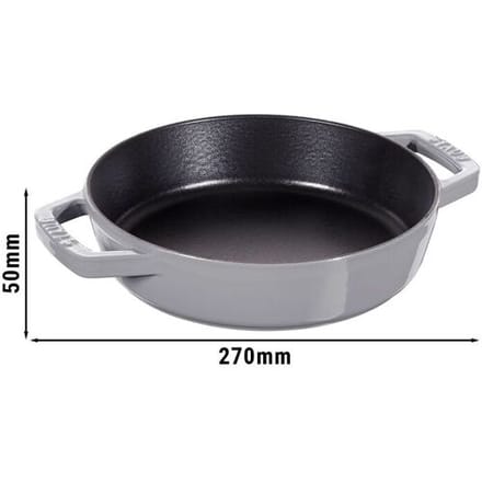 STAUB PANS - Koekenpan met 2 handgrepen - Ø 200mm - Gietijzer - Grafietgrijs