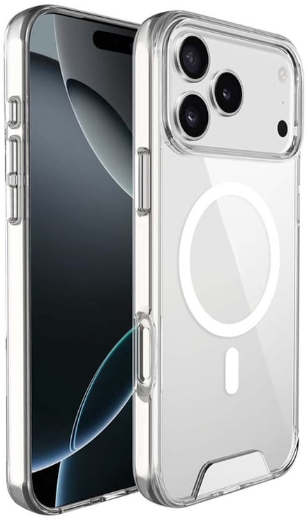 MYWAY, Hoesje geschikt voor iPhone 17 Pro Max - Clear MagSafe Elegant & Anti-Shock, Transparant