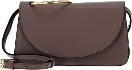 SEIDENFELT MANUFAKTUR Schoudertas Avondtas Gränna Warm Grey Bruine