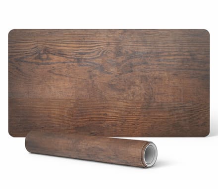 Vinyl bureauonderlegger met stijlvolle houtnerfprint 100x50 cm