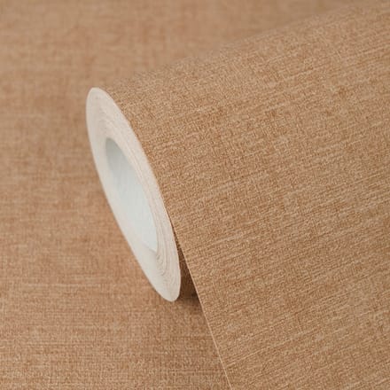 LICHT GLANZEND GEMÊLEERD BEHANG | Textiellook - Bruin Oranje - A.S. Création Cuba II