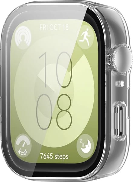 By Qubix - Waterproof Hard case - Transparant - geschikt voor Huawei Watch Fit 3