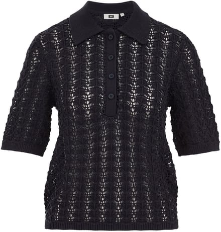 WE Fashion Dames gebreide trui met polokraag