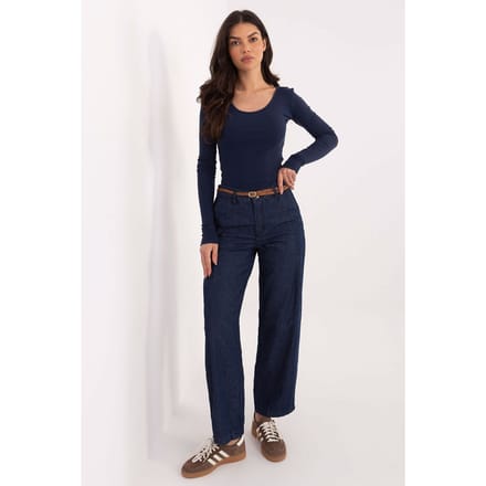 Valeria Wide Jeans - Donkerblauw / M