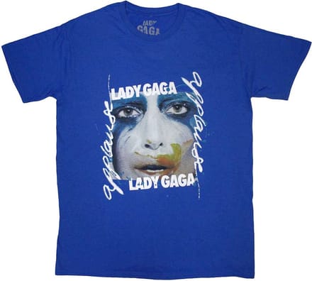 Lady Gaga - Artpop Facepaint Heren T-shirt - S - Blauw