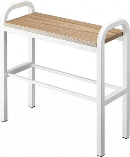 Yamazaki Schoenenrek met Houten Plank - Tower - Wit