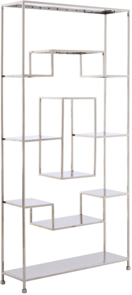 Light&living Kast open 100x30x205 cm REZINA nikkel