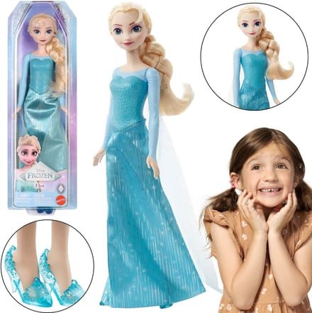 DISNEY Frozen Elsa pop voor meisjes, speelpop 3+ MATTEL