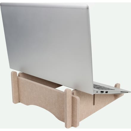Laptopstandaard Quantore gerecycled vilt zand