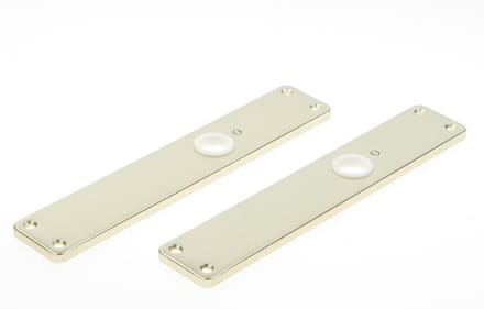 Hoppe Langschild, aluminium, blind 202/bl (Prijs per paar)
