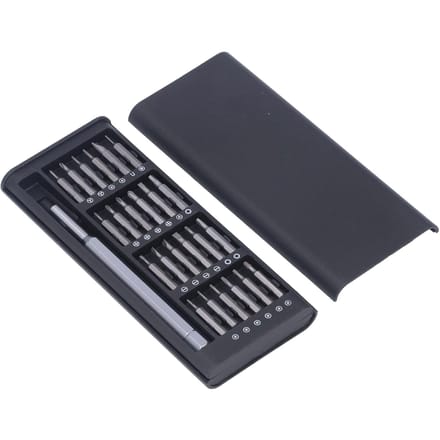 24 in 1 Schroevendraaierset Magnetisch S2 Legeringsstaal Driverbit Multifunctionele Schroefbevestigingskit gray