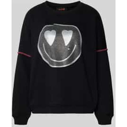 sweatshirt met Labeldetail