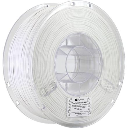 Polymaker PC04002 PC04002 Filament PC-ABS Hittebestendig, Slagvast 1.75 mm 1000 g Wit 1 stuk(s)