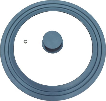 SB Line Universele glazen deksel met siliconen rand - voor pannen van 28cm/30cm/32cm - Grijs
