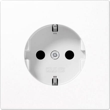 Jung LS1520KI Wandcontactdoos met randaarde Inzetstuk LS plus, LS design, LS 990 Wit 1 stuk(s)