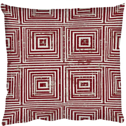 Sierkussens - Kussentjes Woonkamer - 60x60 cm - Geometrisch - Patroon - Rood