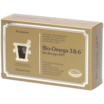 Pharma Nord Bio-Omega 3 & 6 | omega + Het hart, het zicht de hersenen 90 Capsules