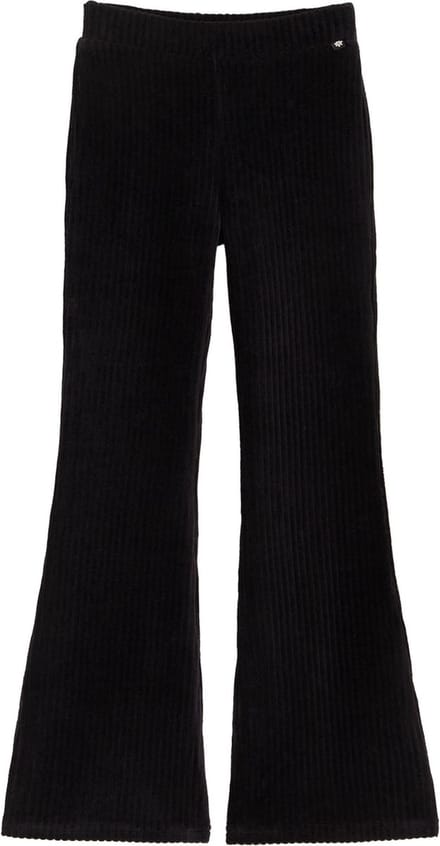 WE Fashion Meisjes velvet flared legging van ribstof