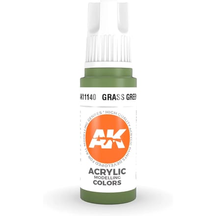 Grass Green Acrylic Modelling Color - 17ml - AK-11140