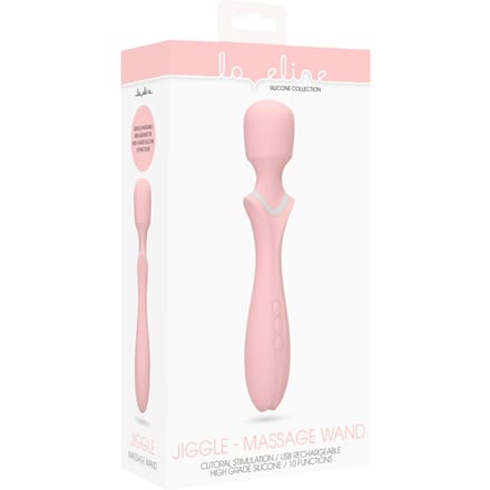 Loveline Jiggle Massage Wand Stimulator - Roze