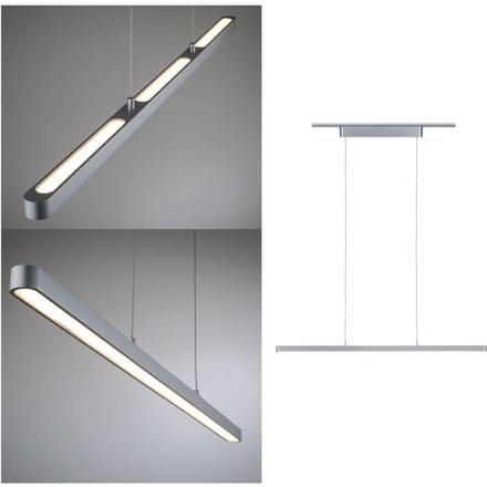 Paulmann URail Pendel Lento Hanglamp URail LED vast ingebouwd 41 W Chroom (mat)