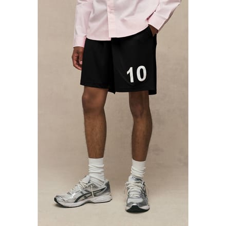 Baggy Fit Short Length Football Short | Black | Size Medium