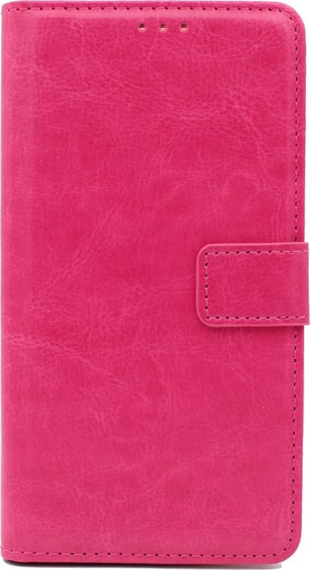 HB Hoesje Geschikt voor Samsung Galaxy Note 10 Plus - Portemonnee met Pasjeshouder en Magneetsluiting - Wallet Case - Roze