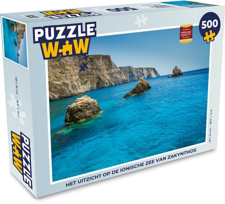 Puzzel Het uitzicht op de Ionische zee van Zakynthos - Legpuzzel - Puzzel 500 stukjes