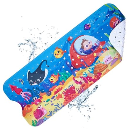 Badmat Antislip - Douchemat Zacht - Veilig Douchen - Sterke Zuignappen - 100 x 40 cm - Onderzeeboot