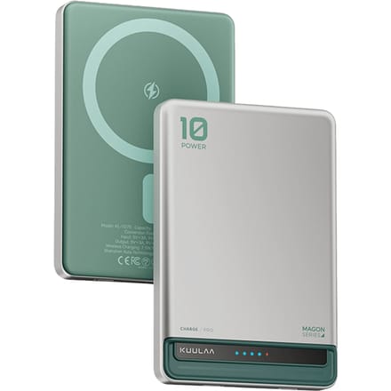 Kuulaa MagOn Powerbank Zilver-Groen 10.000 mAh