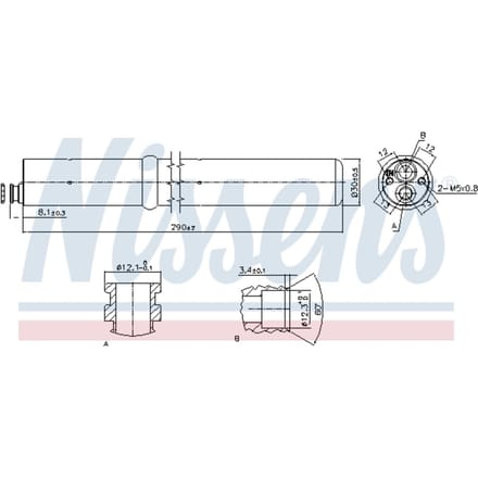 Droger, airconditioningsysteem NISSENS 95555
