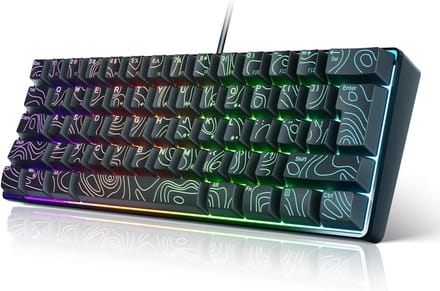 Compact 61 Toetsen Mechanisch RGB Gamingtoetsenbord met Rollover en Plug & Play
