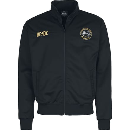 AC/DC Trainingsjas - Soccer Trackjacket - S tot 5XL - voor Mannen - zwart