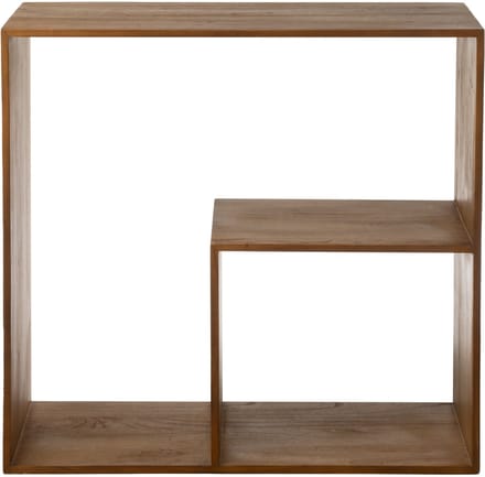 J-Line wandrek Kubus 2p - hout - bruin