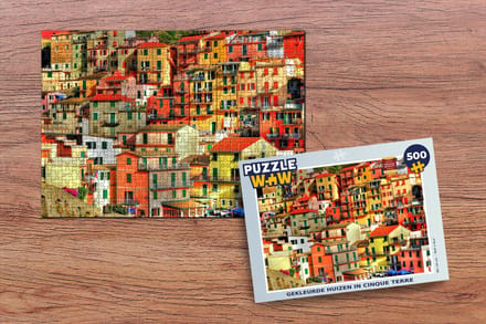 Puzzel Gekleurde huizen in Cinque Terre - Legpuzzel - Puzzel 500 stukjes