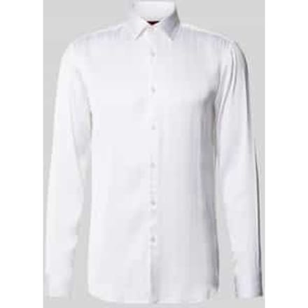 slim fit zakelijk overhemd van pure viscose model 'KENNO'