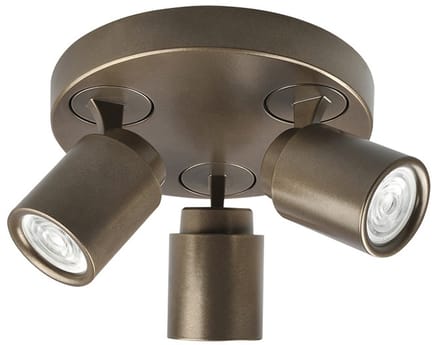 Freelight - Spot Razza 3 lichts Ø 21 cm GU10 brons goud