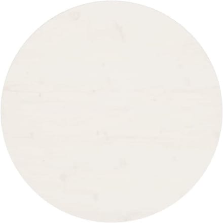 Tafelblad Rond - Houten Top - Eettafel Maken - Massief Vurenhout - 70 cm - Wit