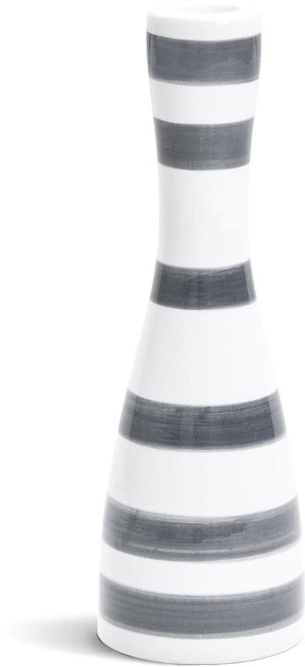 Kahler Design Omaggio Kandelaar - Hoogte 20 cm - Graniet Grijs/Wit