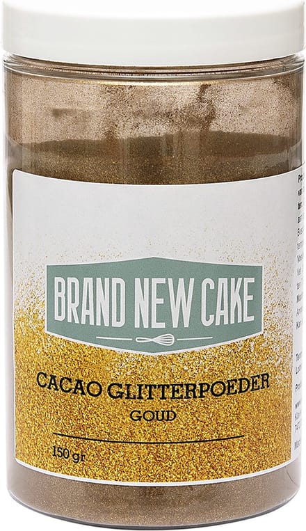 BrandNewCake Cacao Glitterpoeder Goud 150g**